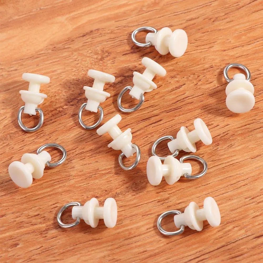 20pcs/pack White Curtain Track Pulley Silent Slide Smoothly Curtain Hook Roller Plastic Curtain Track Glider