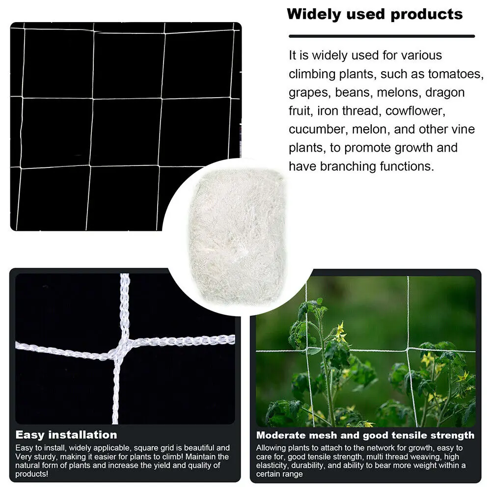 1PCS High-quality Garden Climbing Plant Net Loofah Garden Plant Climbing Net Cucumber Vine Planting Bracke