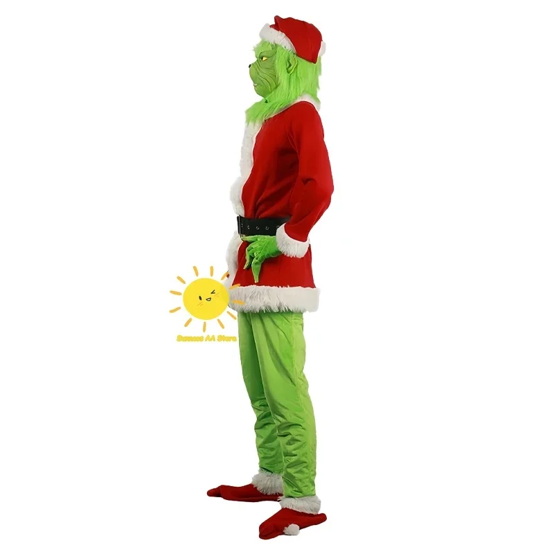 Premium Outfit Beast Kingdom Christmas The Cosplay Costumes Jacket Pants Mask Hat Grinch Suits Leg Warmers Halloween Car view 4