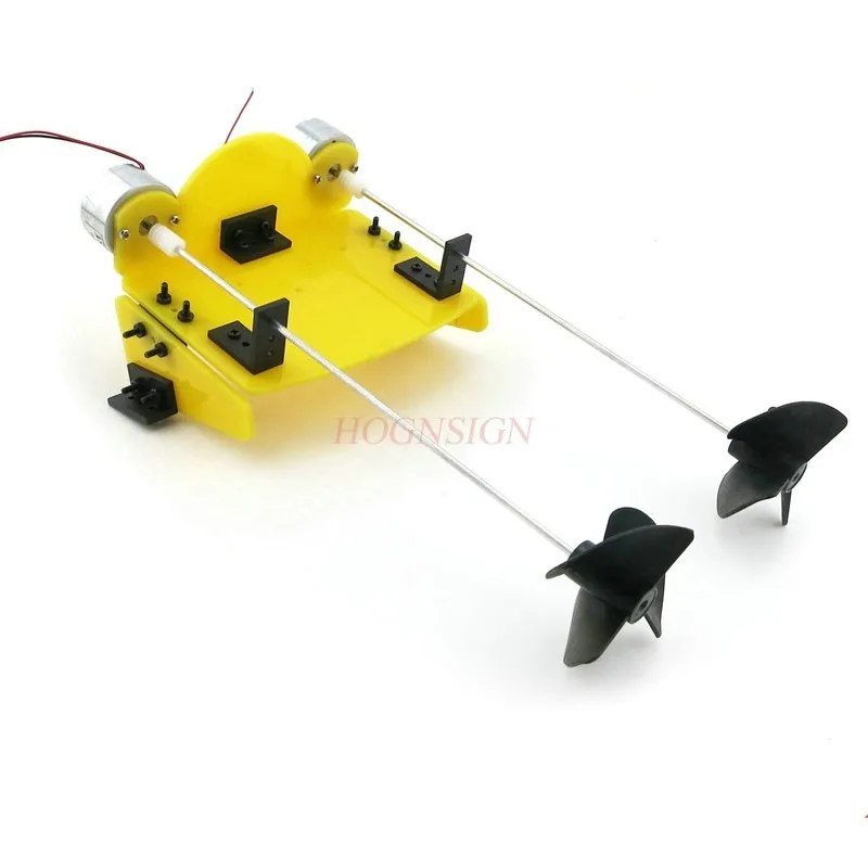 handmade auto montado toy boat grupo controle remoto faca voce mesmo tecnologia producao experiencia fisica pequeno 01