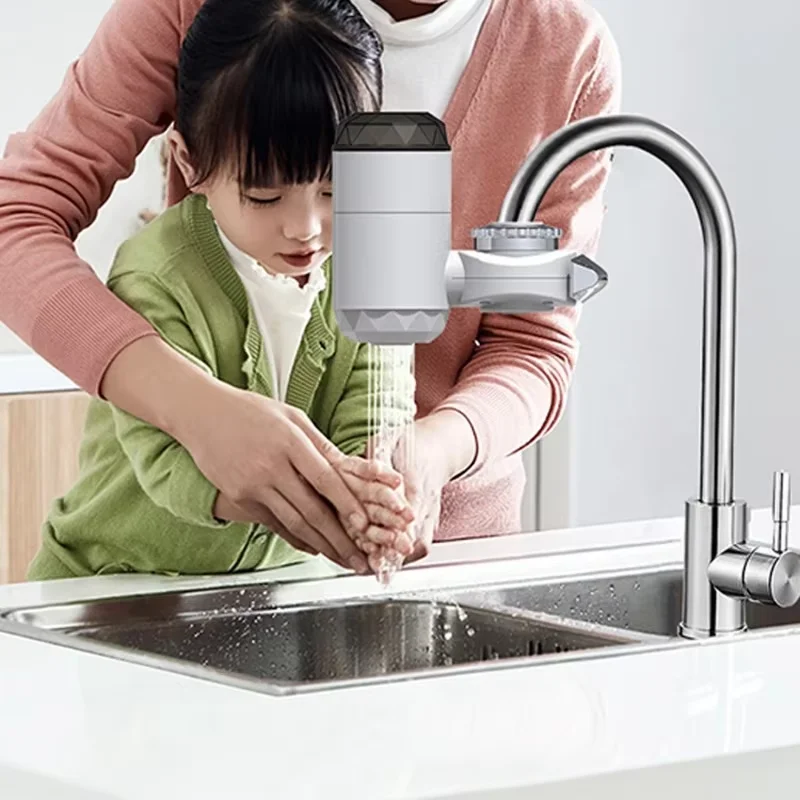 Kitchen Water Heater Tap Adapter Instant Hot Water Faucet Heater Cold Heating Faucet Tankless Instantaneous Heater