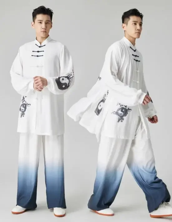 Long Sleeved Wushu Traditional Taichi Suit Chinese Triditional Tai Chi Wushu Kungfu Classical Practice Clothes Performance