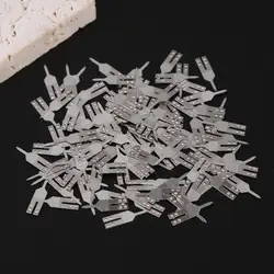 100Pcs/lot Stainless Steel Battery Spot Welding Pads Positive And Negative Pole Connection Pads Battery Pins