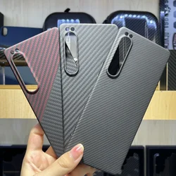 Carbon Fiber Phone Case for Sony Xperia 1 IV Aramid Fiber Case Anti-fall Busines Cover for Sony Xperia 1 Iv Phone Accessory