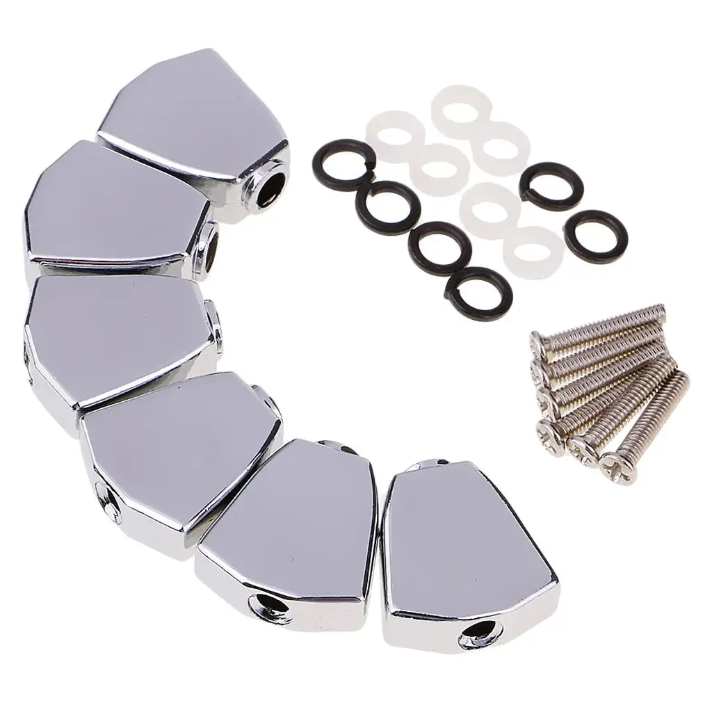 Tooyful معدن سبائك الزنك الغيتار ضبط الوتد المستقبلون آلة رئيس استبدال زر المقابض مقبض أجزاء الغيتار التبعي