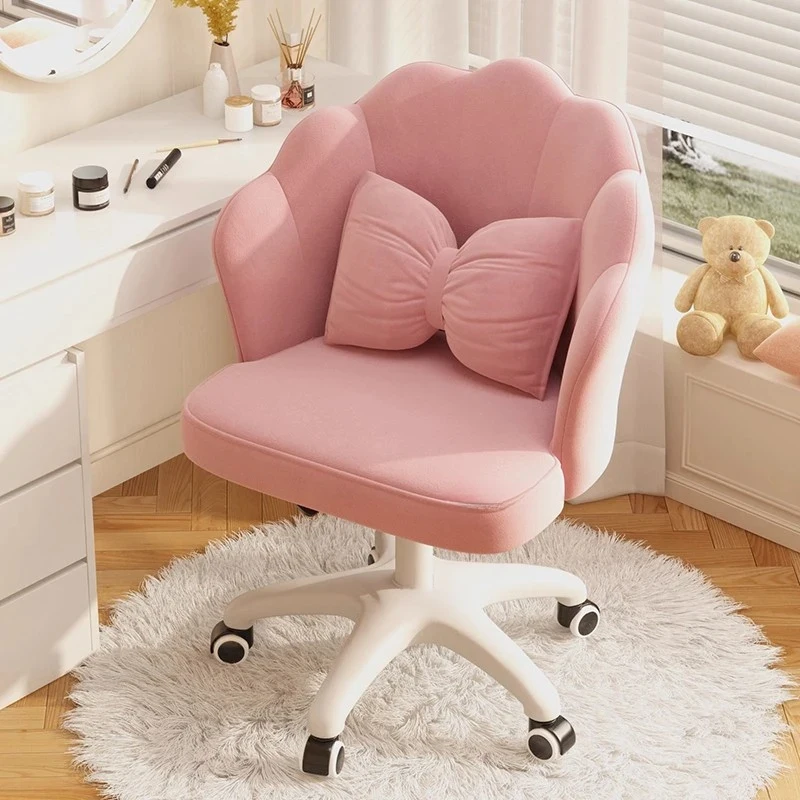 Ergonomic Lift Chairs Modern Dormitory Computer Gaming Girl Bedroom Back Swivel Makeup Chair Home Office Furniture