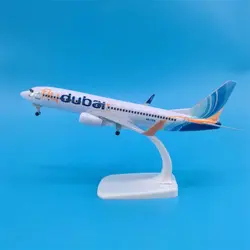 2024 New 16cm/20cm Model Diecast Alloy Metal Airplane FlyDubai B737 Airlines Airways Aircraft With Base Collection Display Gifts
