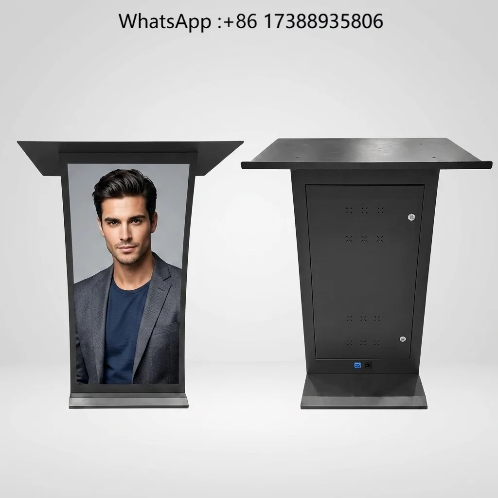 Factory Wholesale 4K HDR10 1000cd Brightness Video Advertising Display Device Indoor LED Projection Screen Podium for Business