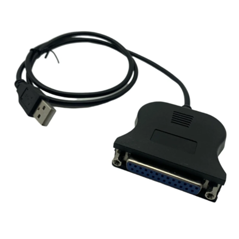 USB To 25 Pinhole Parallel Cable DB25 Interface IEEE 1284 Printer USB2.0 Cable 25 Hole Adapter Cable