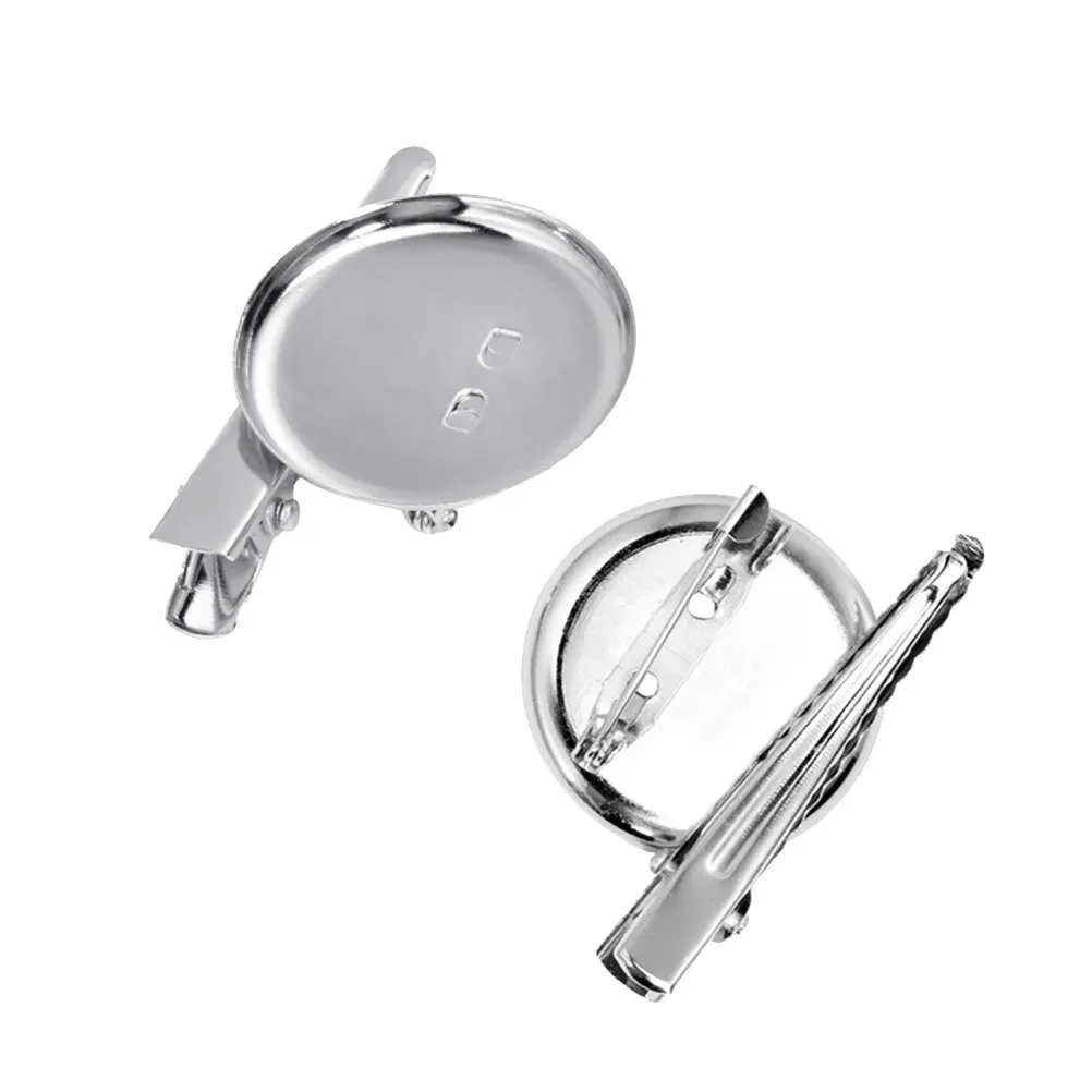 

100pcs Brooch Base Setting 3.5Cm Blank Disc Clip Iron Tray Diy Bezels For Jewelry Making Cabochon Rhinestone Epoxy Clay