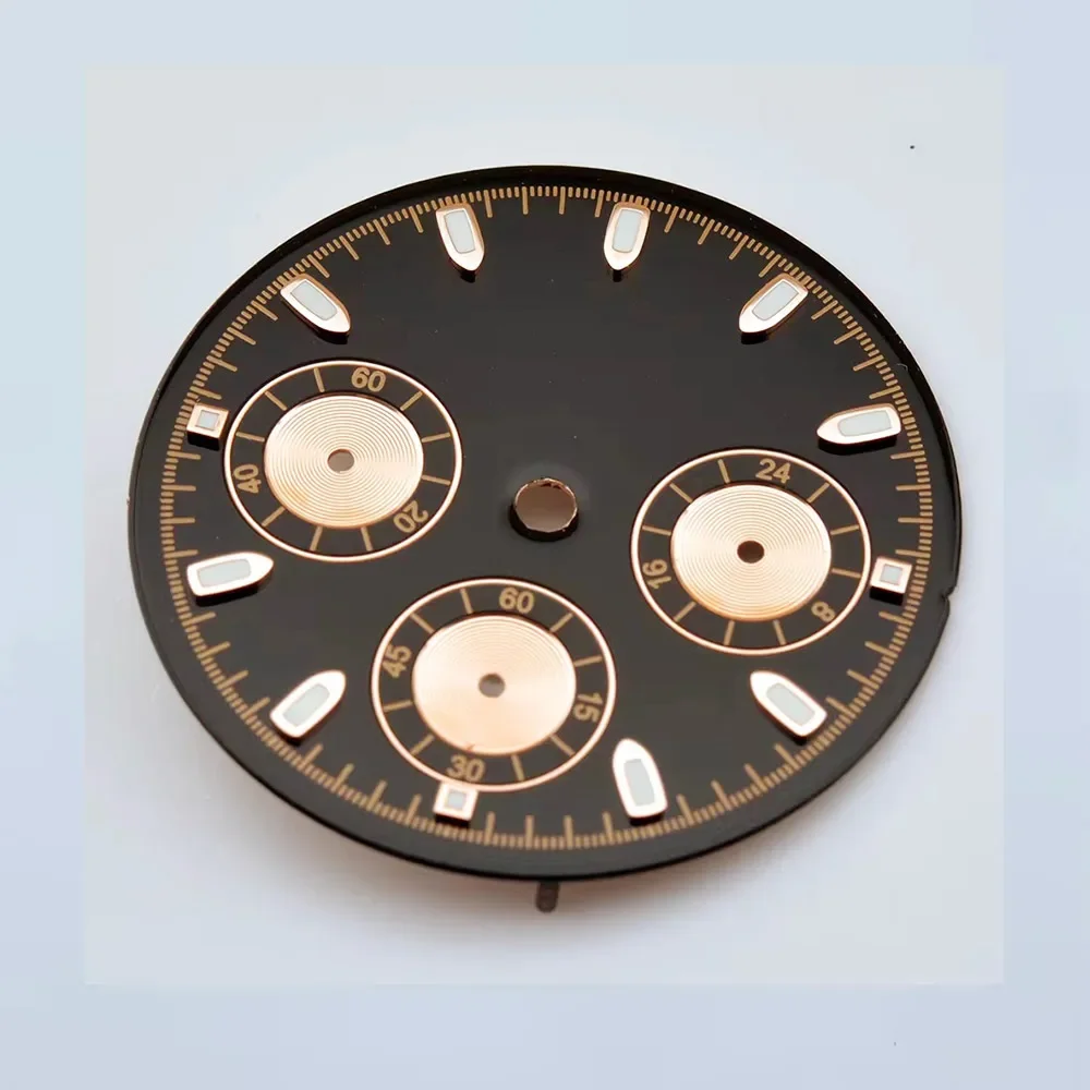 

Customized Watch Dial Blue Luminous Dial Fit For VK63 Movement Watch Case Face VK63 29.8mm Dial