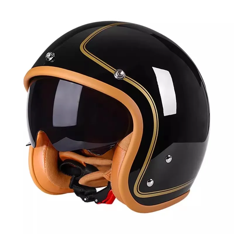 

High quality ABS classic retro Open face 3/4 helmet, for Harley motorcycle and cruise motorcycle protection helmets,Capacete