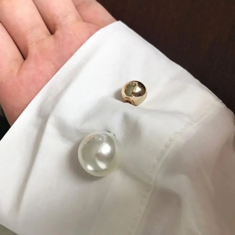 Women Sweater Shawl Clip Fashion Safety Pins Double Faux Pearls Brooch Safty Pin Cardigan Shawl Clip Badge Jewelry Gift - Image 2