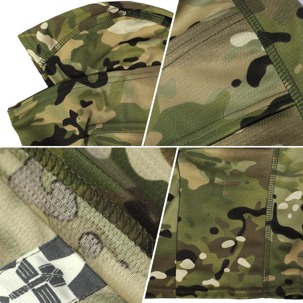 Mascarilla facial de camuflaje, pasamontañas táctico, bufanda, cubierta facial completa, juego de guerra de pesca, ciclismo, caza, casco militar,