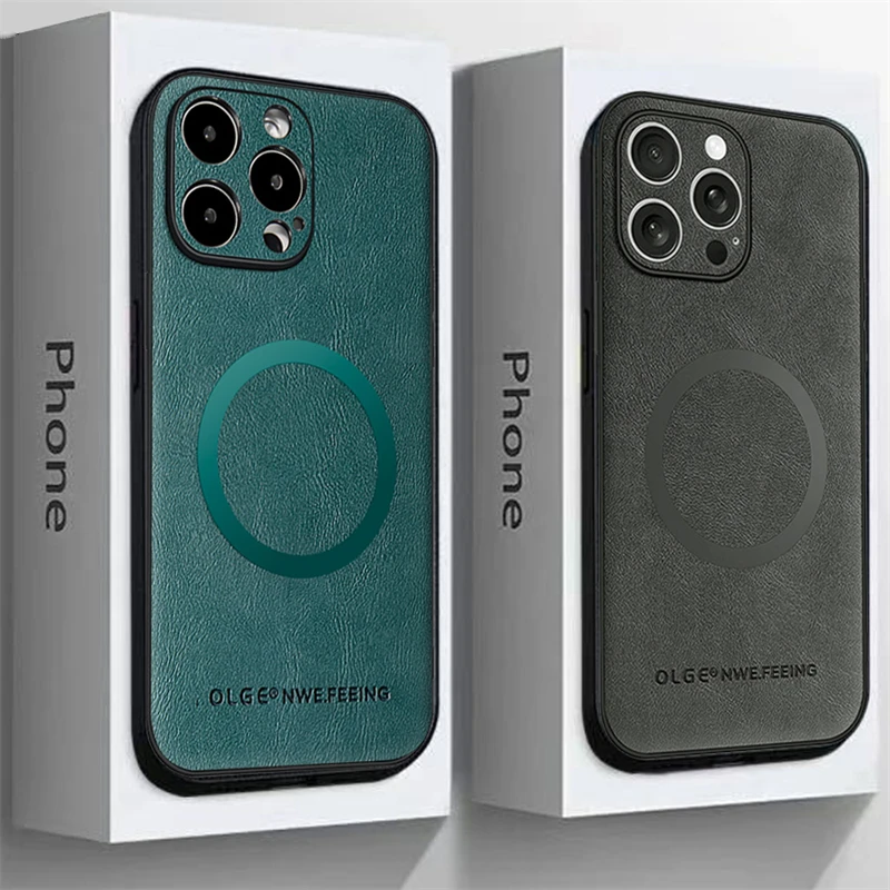 아이폰 17 16 13 12 11 프로 맥스 16E용 맥세이프 폰 케이스 무선 충전 케이스 아이폰 에어 15 14 프로 맥스 16 플러스 커버