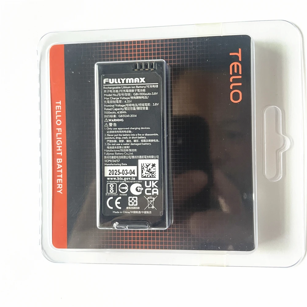 Batteria di volo intelligente originale 1100mAh 3.8V per pezzi di ricambio per accessori DJI Tello Drone