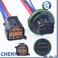 Cable de cableado de enchufe impermeable para coche, conector de faro de coche, enchufe de lámpara para Hyundai Sonata Elantra IX35 K2 K3 K series, 6 pines