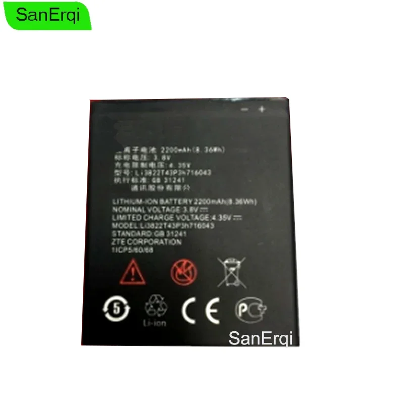 

2200mAh New Original Battery For ZTE Blade L7 Li3822T43P3h716043 Mobile Phone Batteries