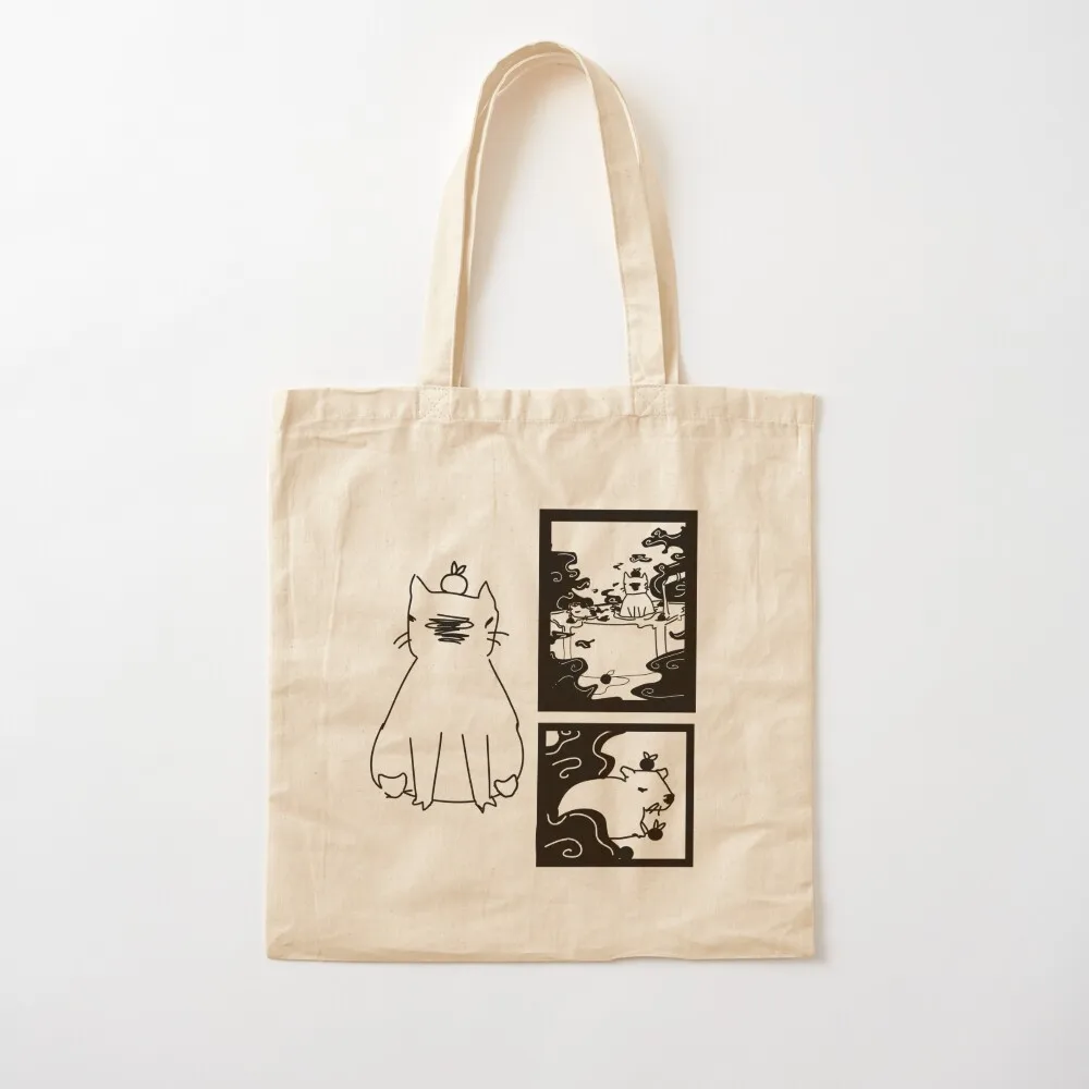 Capybara in the Onsen Tote Bag Reusable bags Large bags for women tote bags cloth reusable shopping