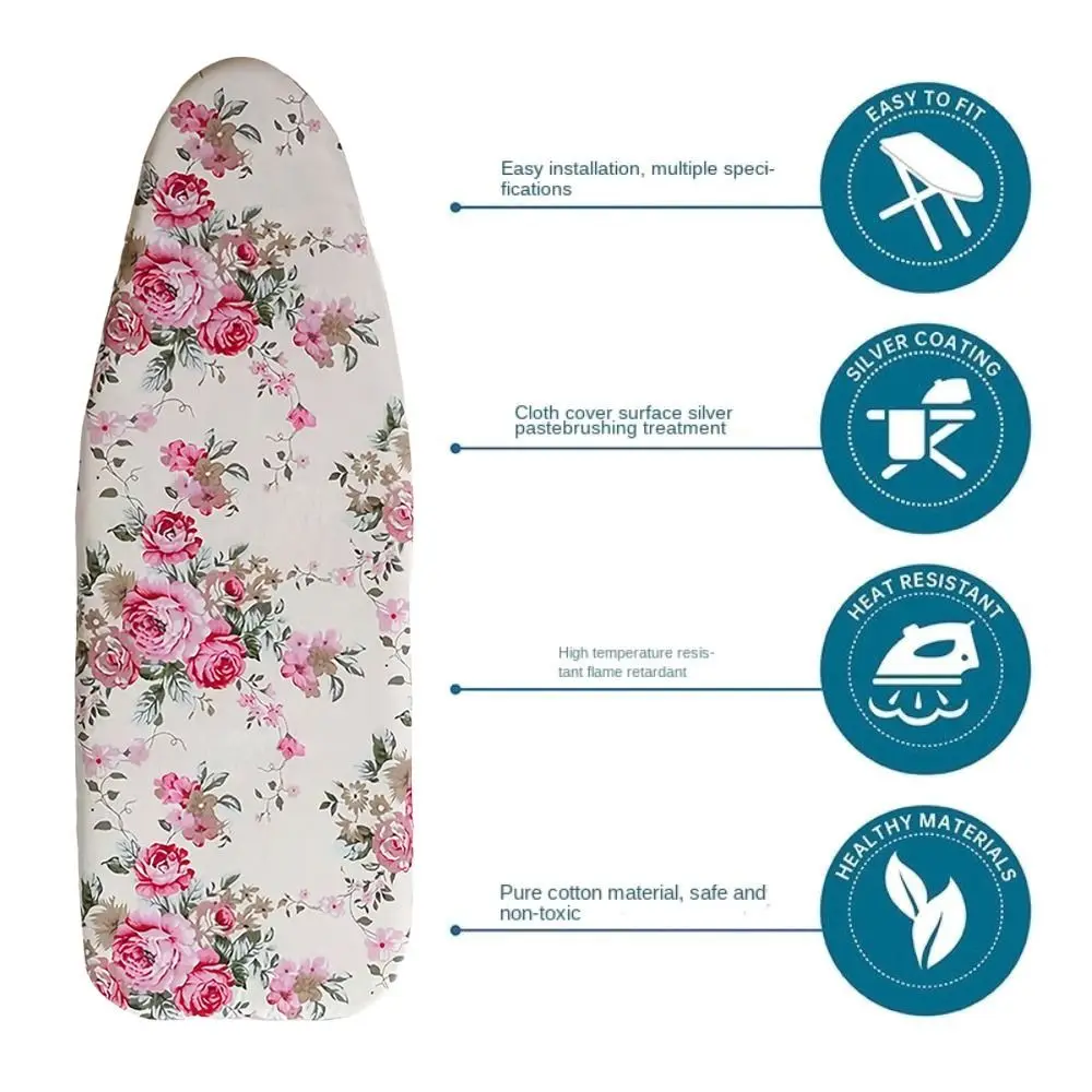 Durable Ironing Board Cloth New Heavy Heat Resistant Thickened Ironing Board Cover Pad Universal Laundry Supplies Printed Padded