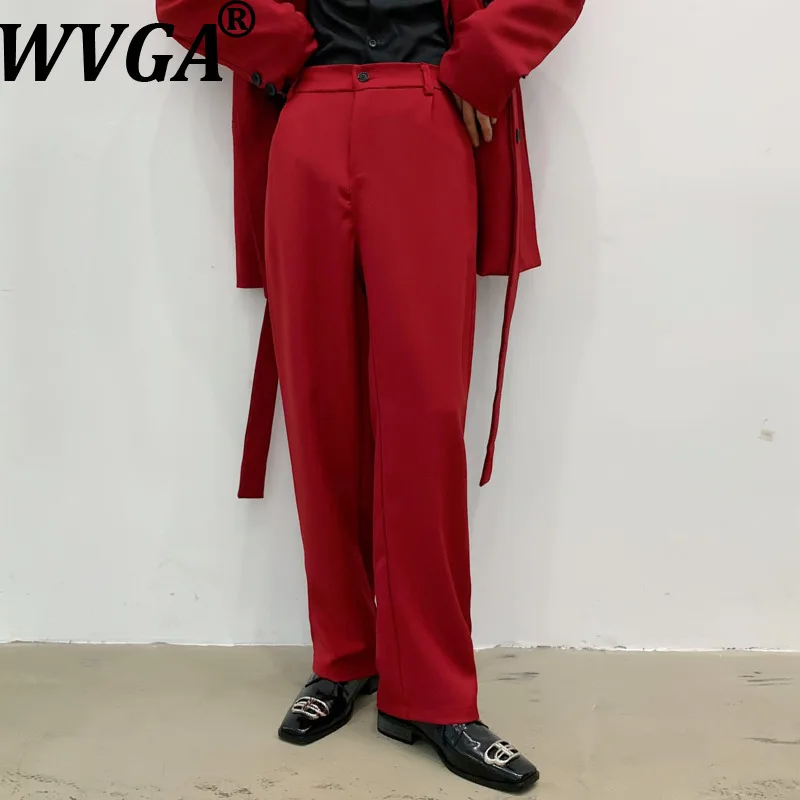 

Мужские брюки WVGA: Новинка Весна-Осень, винтажный стиль, модные широкие брюки с драпировкой, стильные, нишевые, шикарные, повседневные, прямые, модель W21142