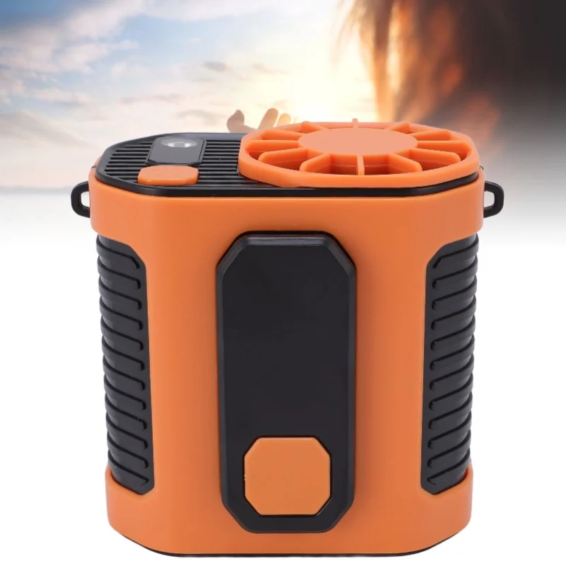 

Portable Clip Belt Fan Strong Wind 1000mAh USB Rechargeable Lightweight Waist Fan Outdoor Activities like Working Hiking Fishing