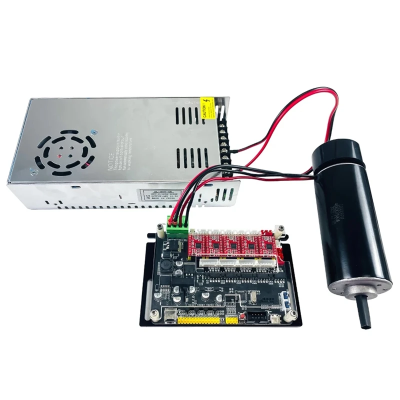 Offline Controller 32-Bit 4 Axis Control Board, GRBL Control, Optical Coupling,With 300W/500W Spindle For CNC Engraver