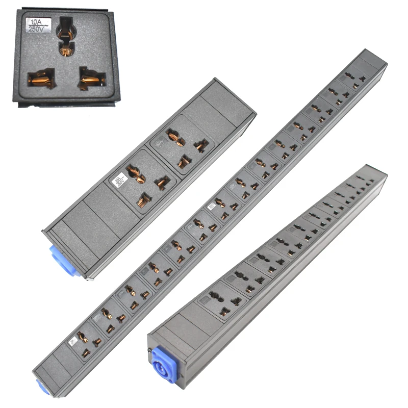 

PDU Power Strips Schuko Powerlink box NAC3MPA NAC3MPB input/output 3P Aviation plug 1-11 AC universal output SOCKET