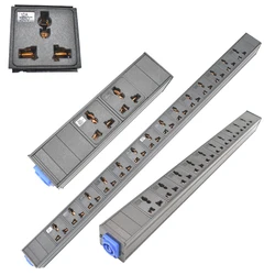 PDU Power Strips Schuko Powerlink box NAC3MPA NAC3MPB input/output 3P Aviation plug 1-11 AC universal output SOCKET