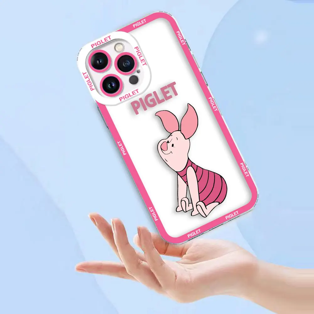 ديزني لطيف P-الخنزير واضح جراب هاتف ل VIVO S1 Z1X V20 V21 V21E V23 V23E V25 V27 V27E V29E V30E V30 V40 V50 V60 لايت حافظة من البولي يوريثان