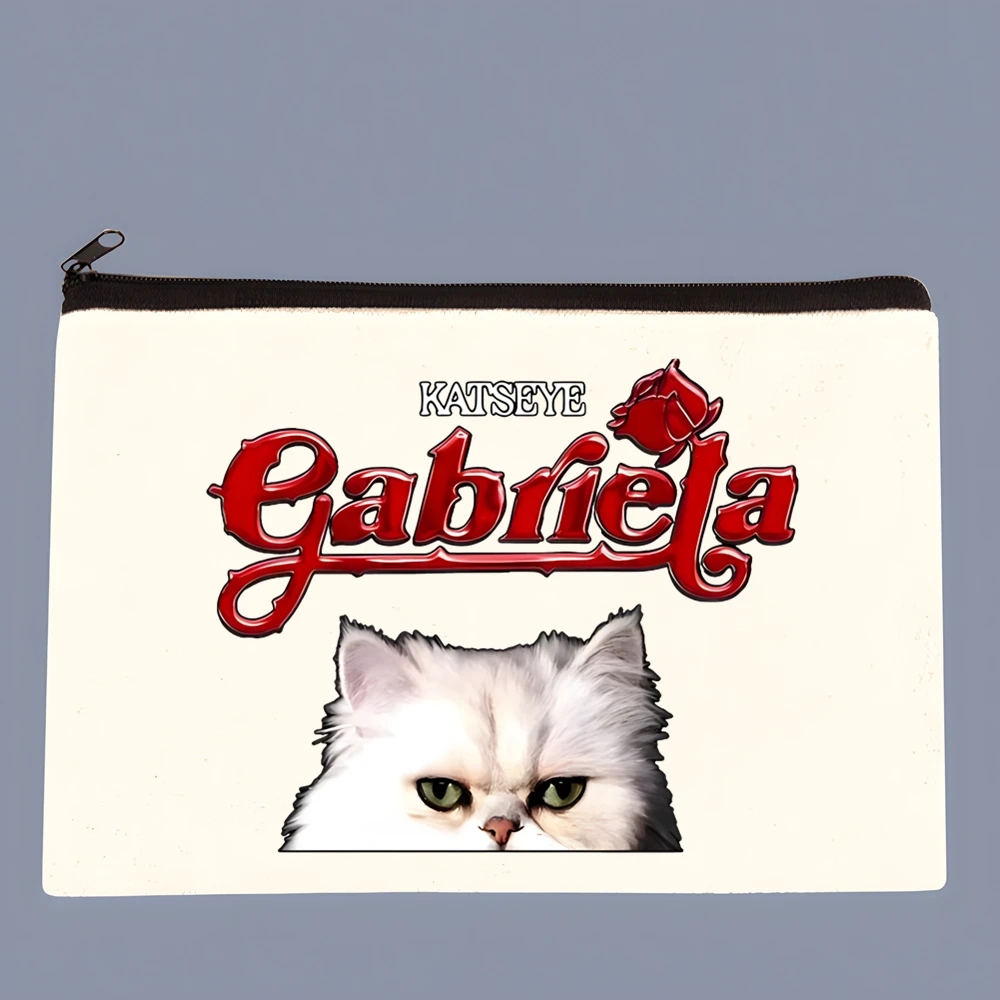 

Сумка-органайзер Katseye Canvas, многофункциональная косметичка, пенал на молнии для студентов, для творчества своими руками