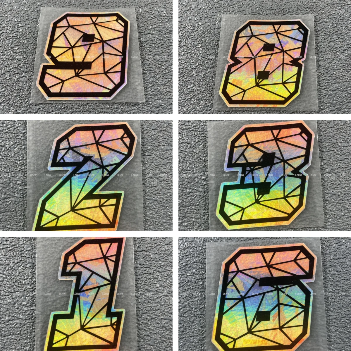 Forged Laser Lines Geometric Number Sticker Car Styling Vinly Racing Motorcycle Helmet Auto Truck Engine Tail Decal