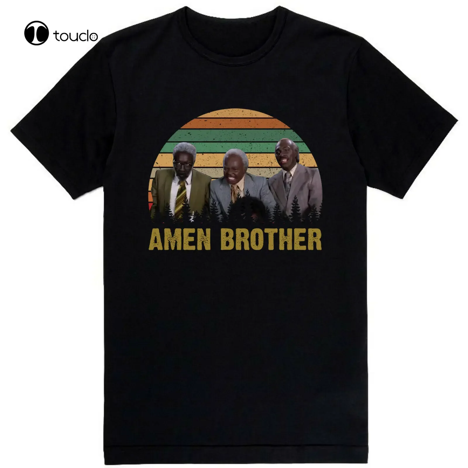 Venendo a América película Randy Watson comedia Vintage camiseta negra Mnh 032421001