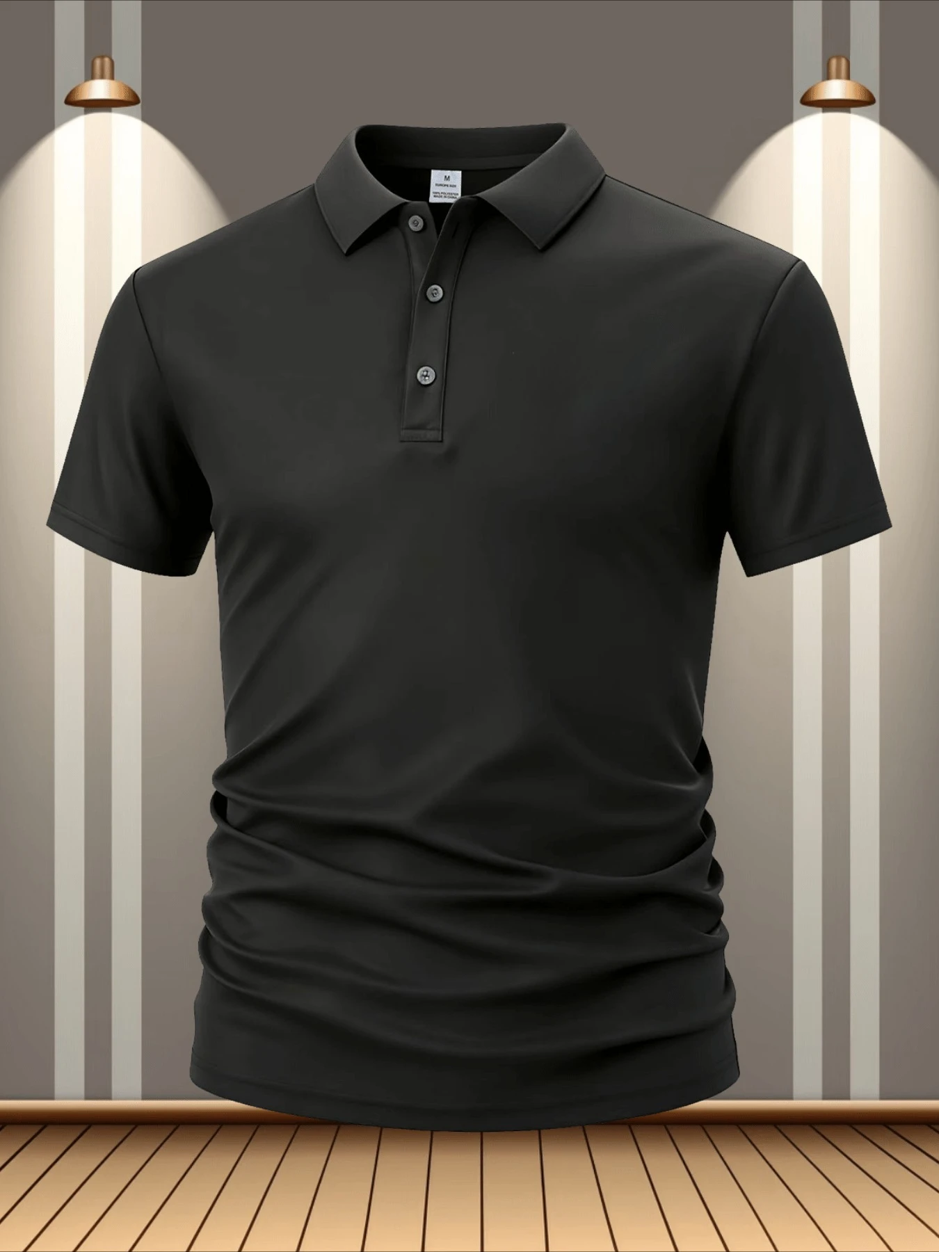 Solid Color Polo Shirt Ultra-light Men's Breathable Sweat-wicking Shirt Suitable for Fitness Gym and Running