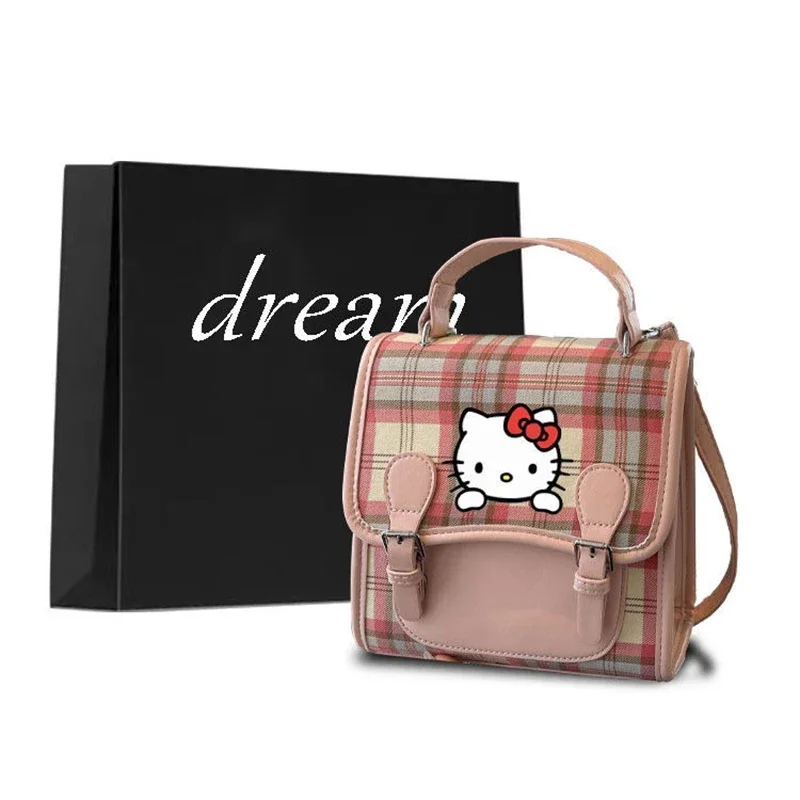 New Hello Kitty Cute Cartoon Academic Atmosphere Style Versatile Campus Commute Polyester Waterproof  Fresh Sweet Backpack