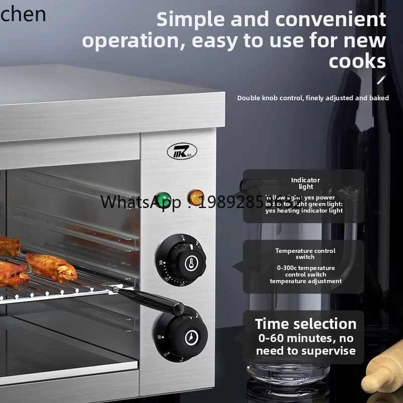 Smokeless Electric Oven Commercial 938 Wall Mounted Electric Heating Timing Noodles BBQ Grill Fish Drying Oven Bake Oven