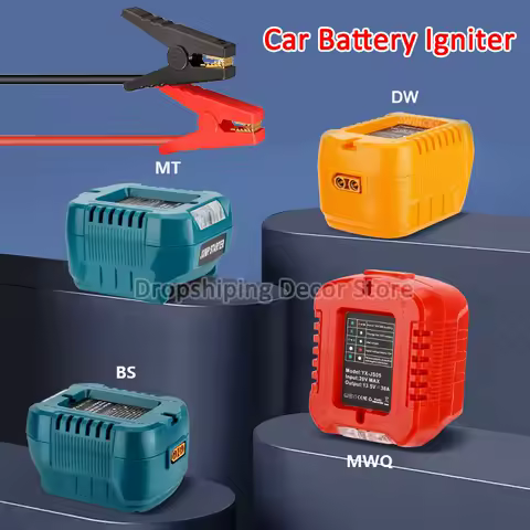 Car Battery Igniter Jumper Cables For Makita/Dewalt/Milwaukee/Bosch 18V Battery Car Jump Starting Adapter Battery Booster Cable