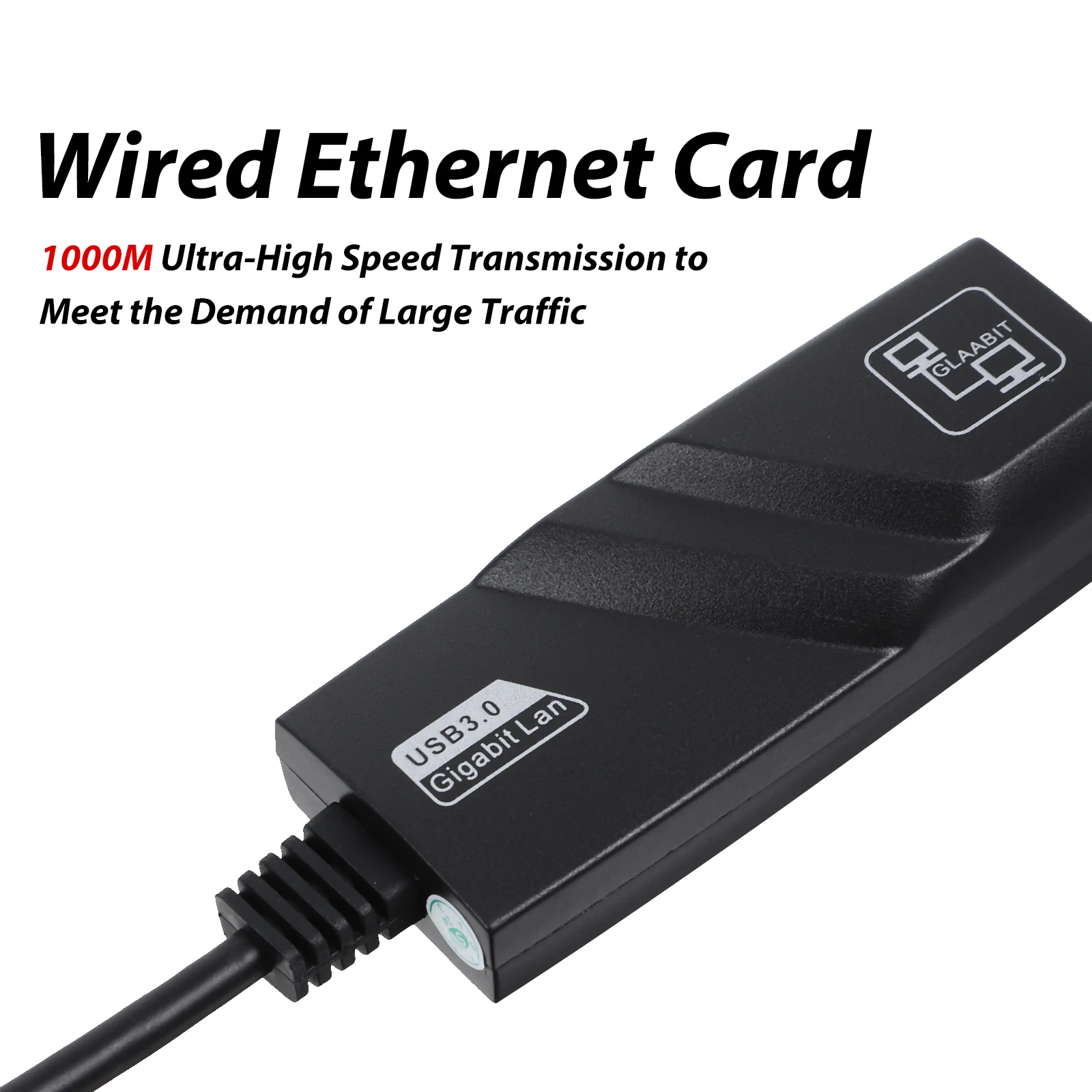 

USB3.0 Driver Free 1000M Gigabit Ethernet Adapter USB to Network Card Black Laptop Accessory USB New Gadget High Speed Data