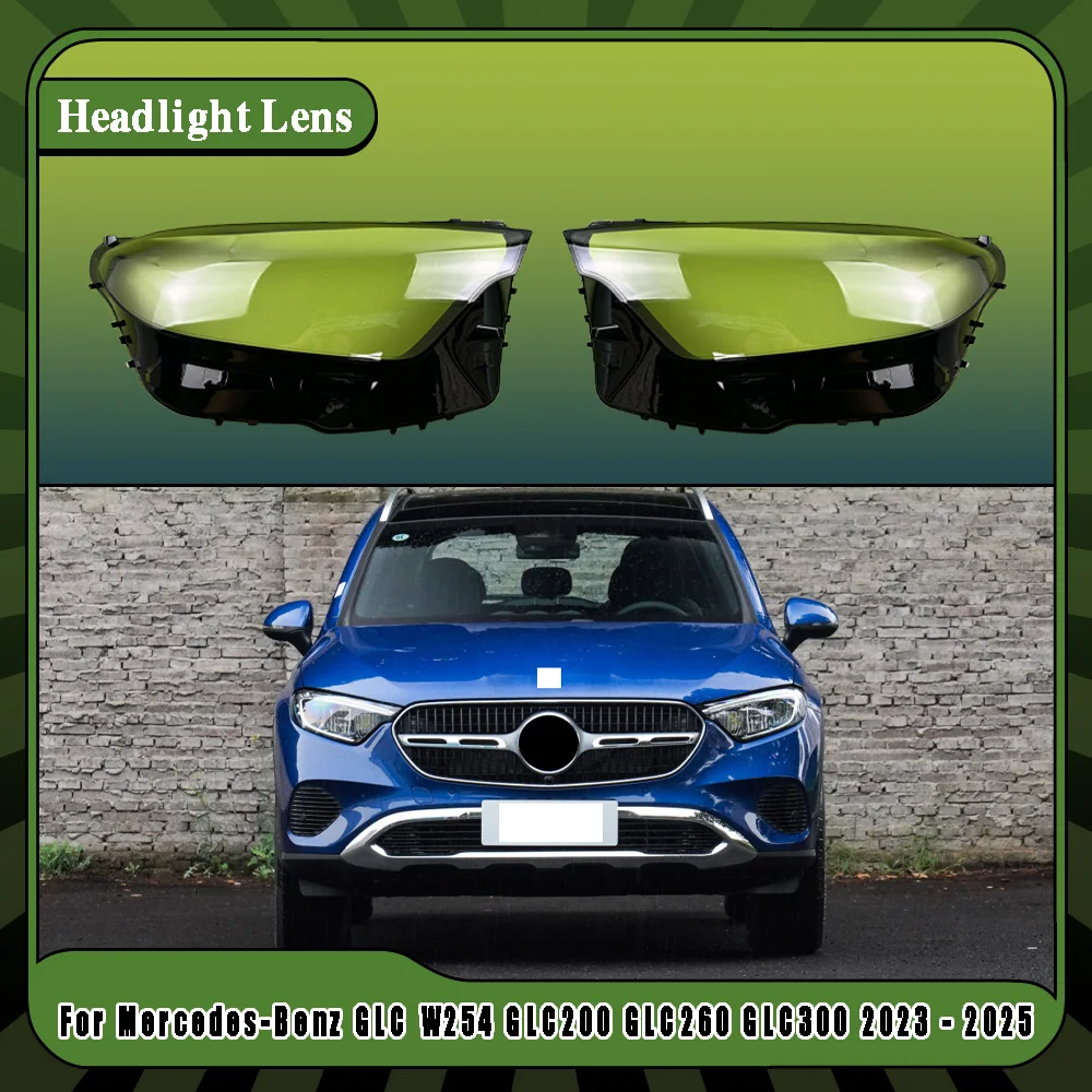 

Крышка фары, прозрачный абажур, корпус фары из плексигласа для Mercedes-Benz GLC W254 GLC200 GLC260 GLC300 2023 2024 2025