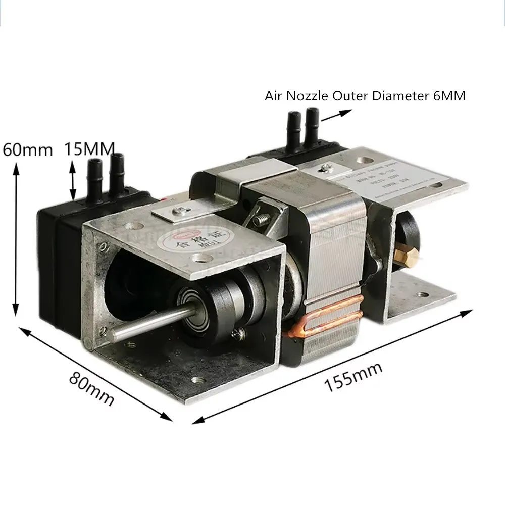 110V/220V Small Oil-free Vacuum Pump Miniature Negative Pressure Pump Suction Pump For Beauty Equipment HL-15V