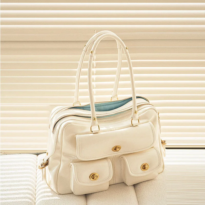 

New Women Shoulder Bag Pillow Tote Bag High Quality Casual Multiple Pockets Handheld Handbag Ladies