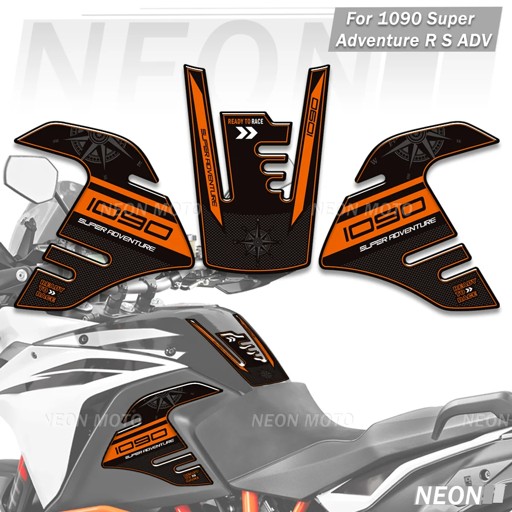 

Мотоциклетные 3D накладки на бак, наклейки для 1090 Super Adventure R S ADV, противоскользящие боковые ручки, комплект защиты коленей для газа, топлива, мазута