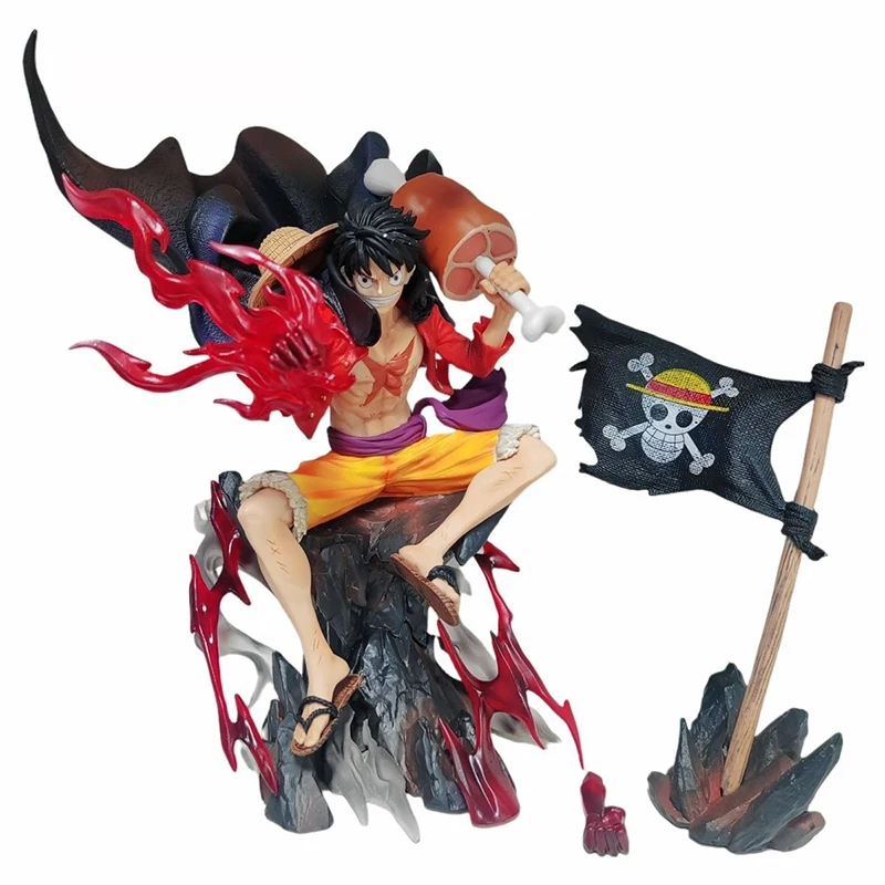 

Anime Luffy Island of Ghosts Statue One Piece Action Figure Fourth Emperor Luffy Figure Straw Hat Doll Model PVC Collectible Toy