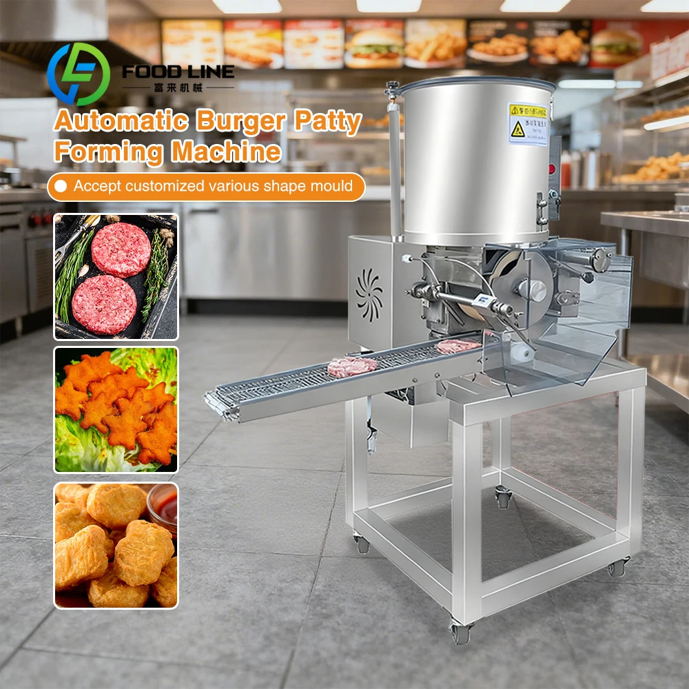 Customized size Automatic Burger Patty Forming Meat Products Burger Making Machine
