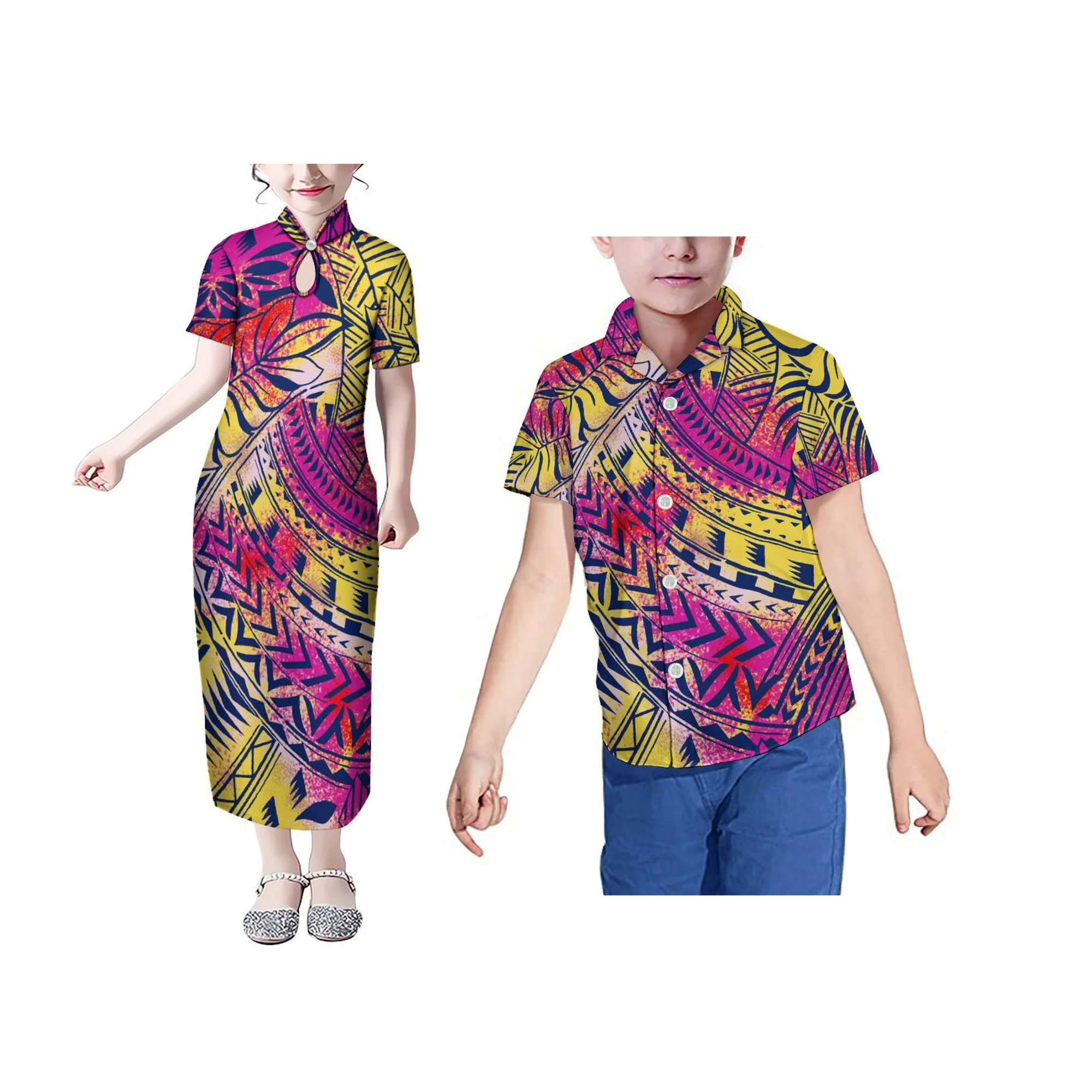 Mandarin Collar Short Sleeve T - Summer Clothing Toddler ulasan dan harga