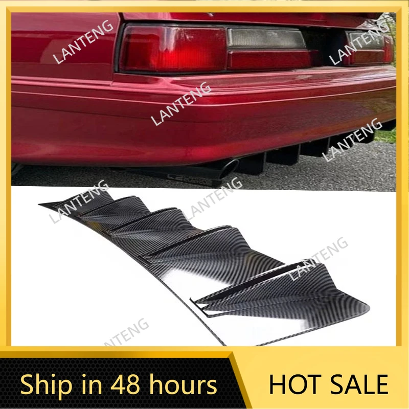 

Car Rear Diffuser Shark 10 Fins Bumper Wing Splitter Chin Spoiler Lip For F0rd Mustang GT Body Protector Black