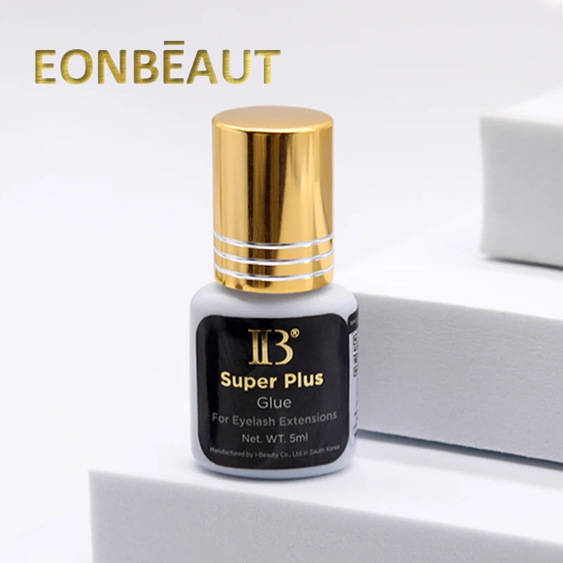IBeauty Super Plus Extensions de cils adhésives 5ml série de colle IB Original corée séchage rapide longue durée de rétention faible Irritation