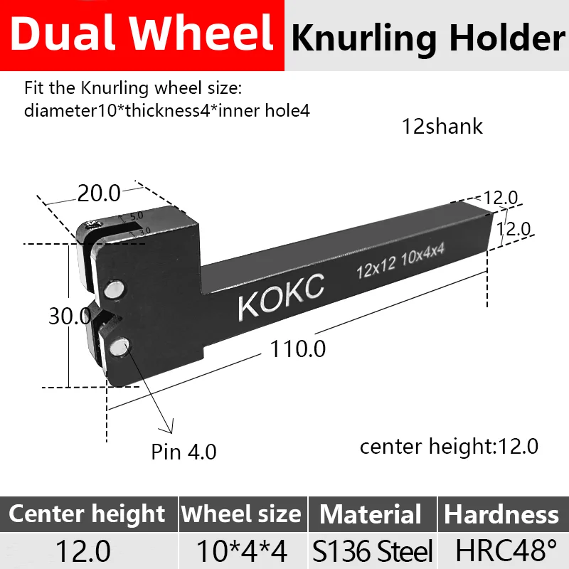 12*12mm 10*4*4 çift tekerlek tırtıl tutucu CNC İsviçre tipi torna makinesi için KOKC