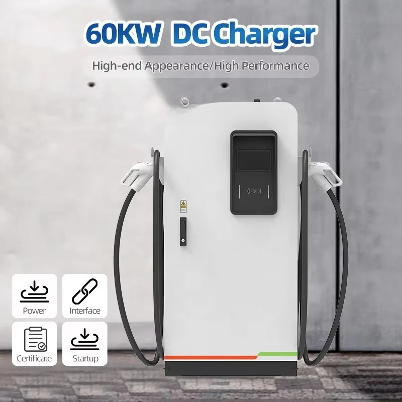 Stellar High-Power 60KW DC Fast EV Charging Station New Condition GB/T Interface Standard IP54 Type-2 Plug Single Dual