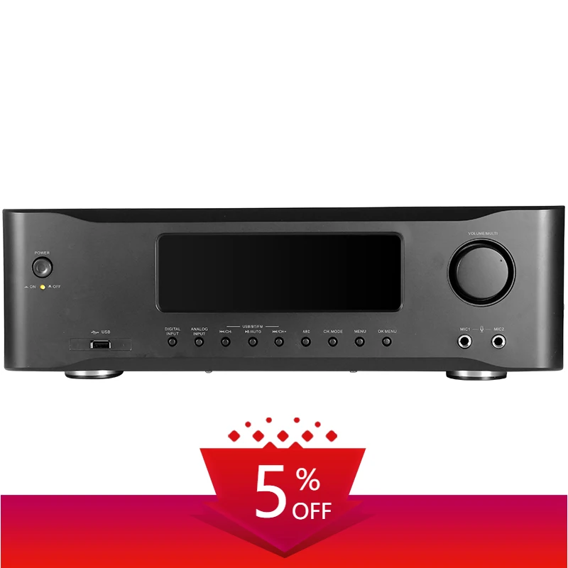 

Professional Audio 5.1 Surround Sound Power Amplifier 6 Channels 360W